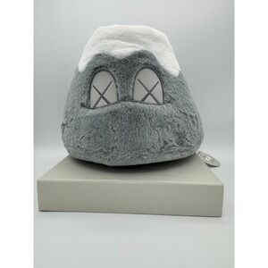 KAWS Holiday Japan Plush Mount Fuji Pillow Figure Grey Collectible Decor#0241